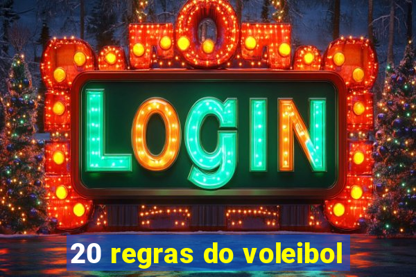 20 regras do voleibol